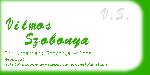 vilmos szobonya business card